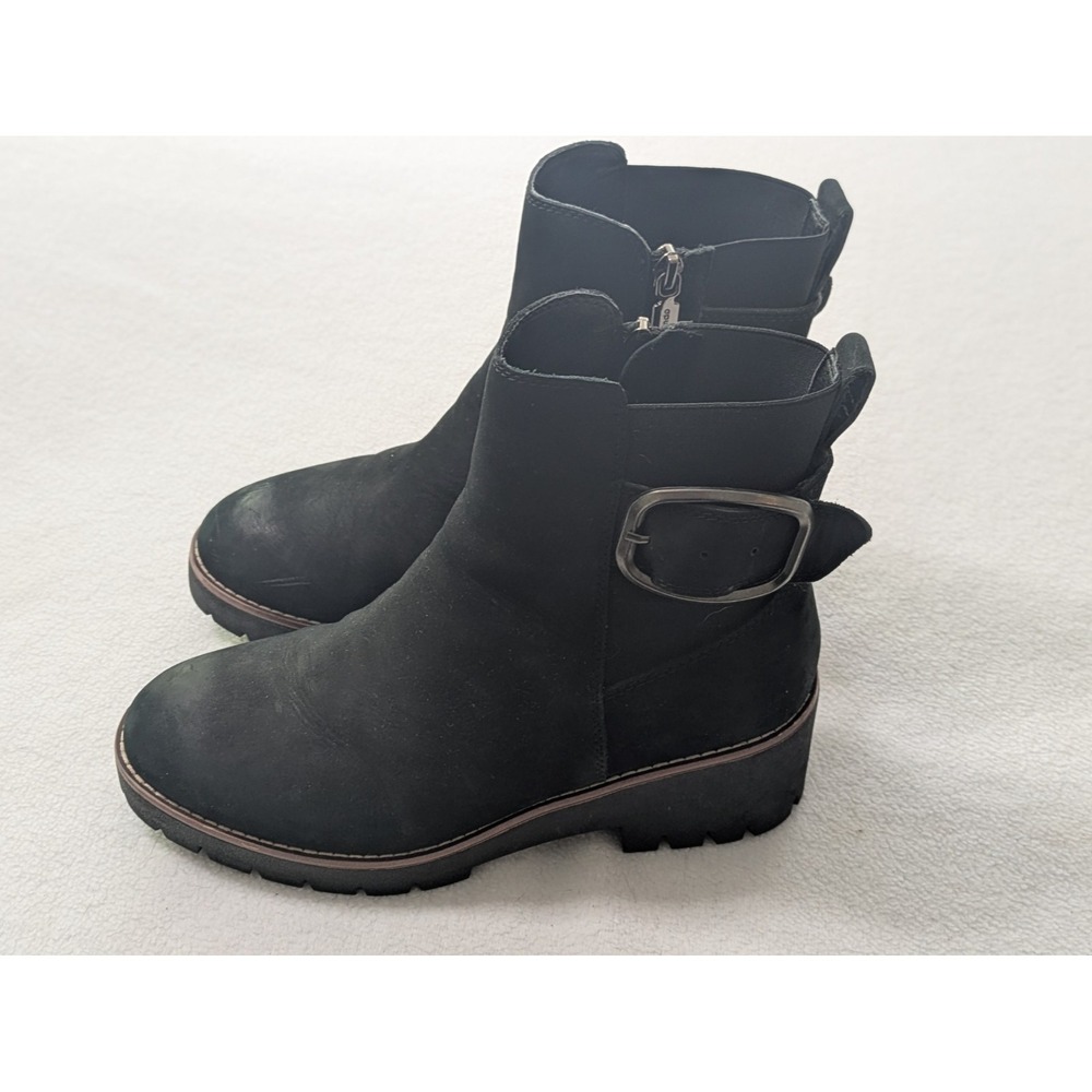 Blondo Black Suede Waterproof  Snow Winter Dakota Ankle Boots Sz 9